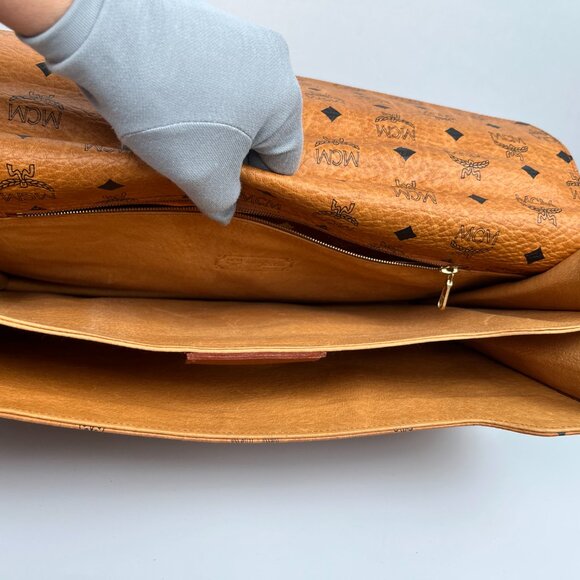 SOLD MCM Visetos Monogram Briefcase Vintage - Picture 5 of 8